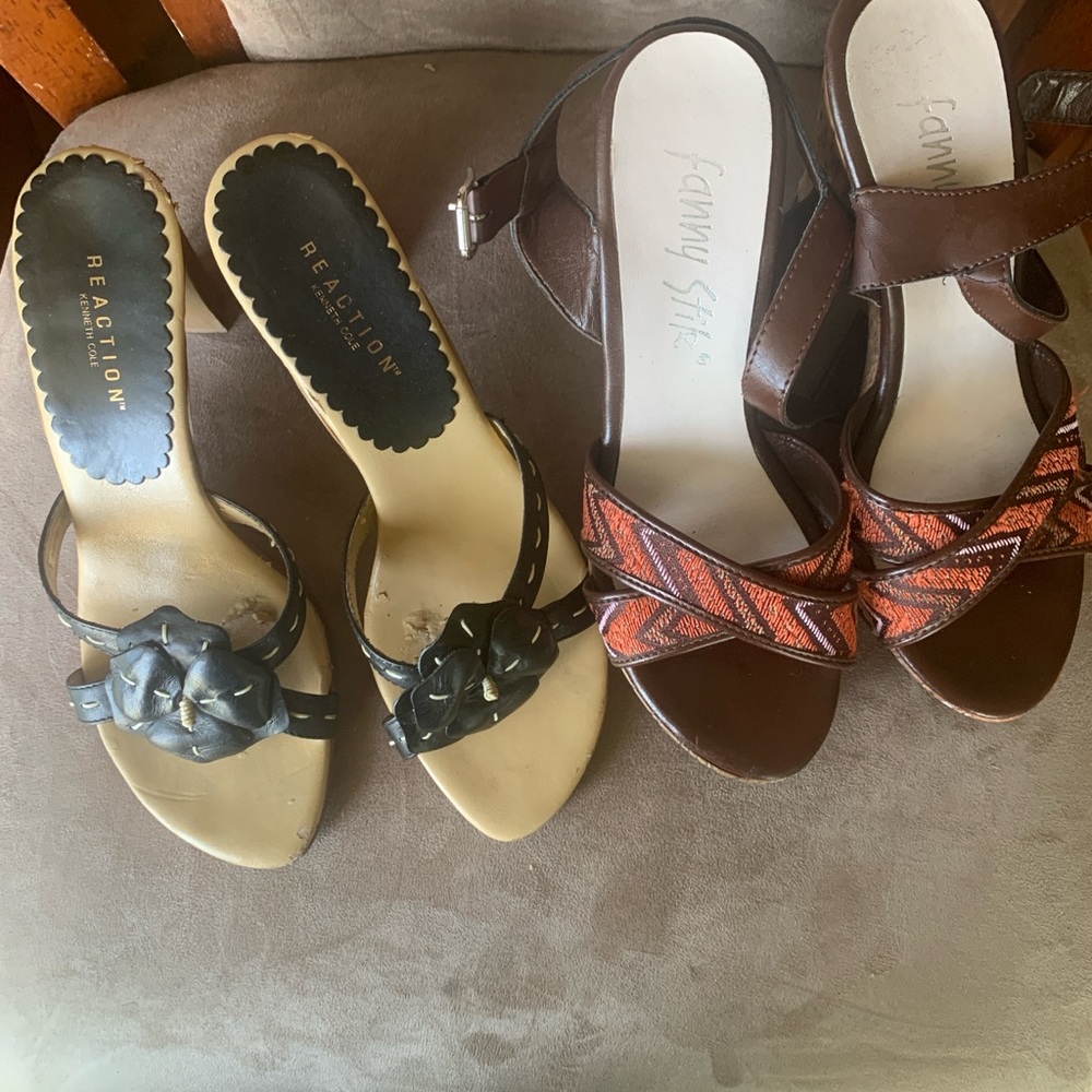 Kenneth Cole Reaction Black Sandals Chic Summer Design